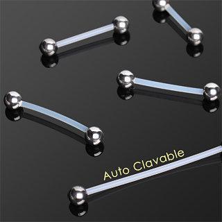 BioFlex / PTFE Piercing Straight Barbell Retainer Balls - 1 Piece