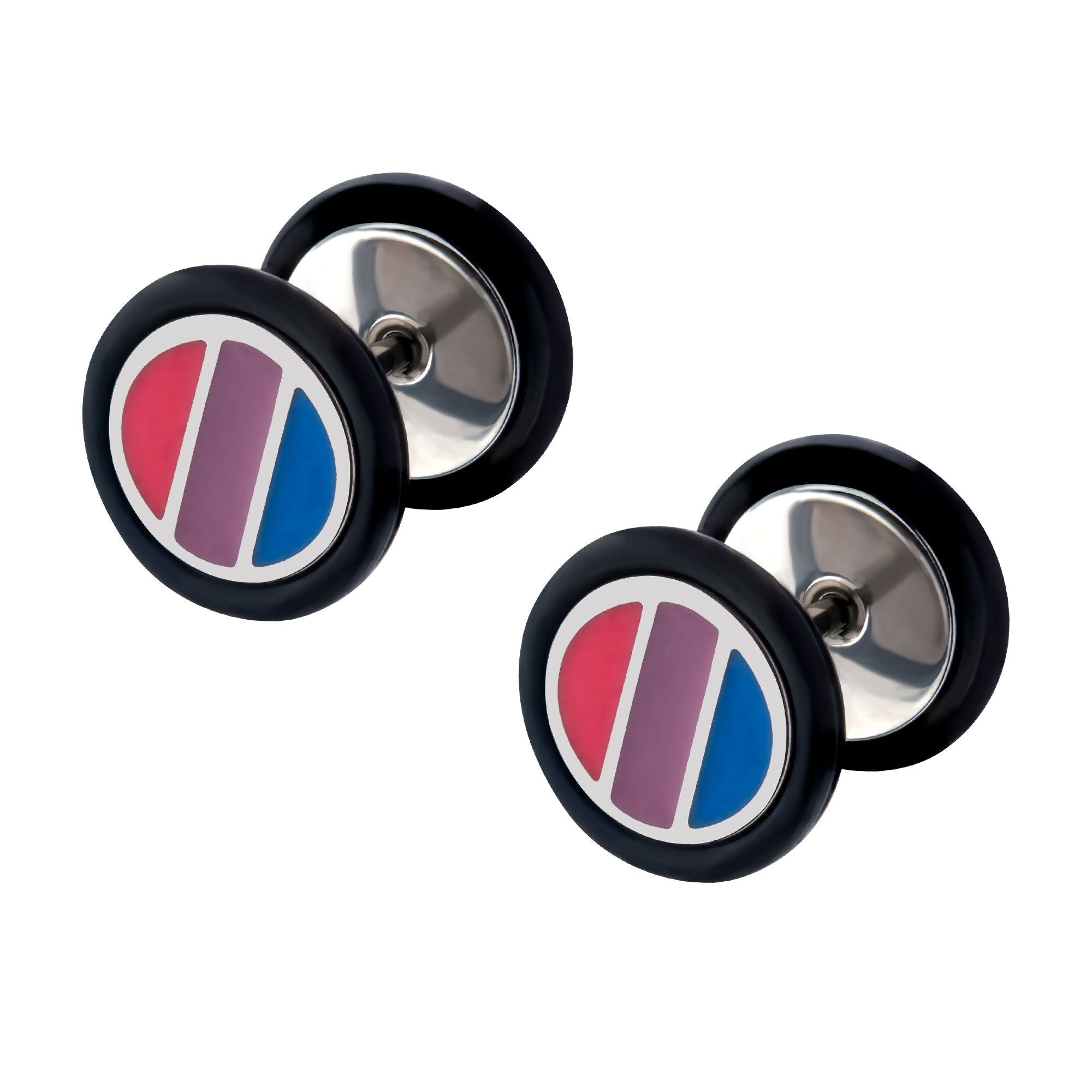 TBD-FAUX PLUGS-TAPERS Bisexual Pride Faux Plugs -Rebel Bod-RebelBod