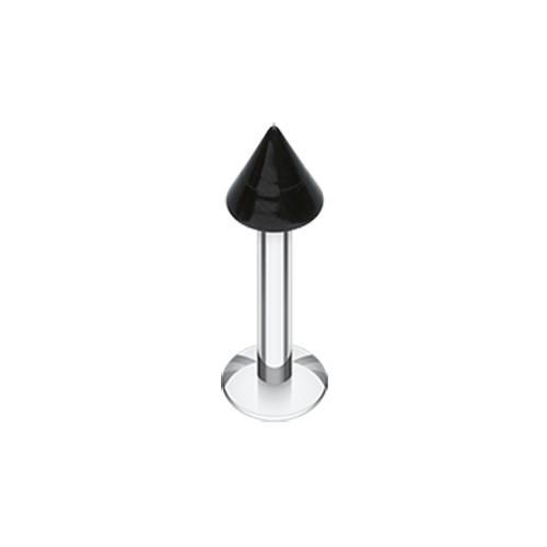 Black UV Acrylic Spike Top Labret