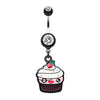 Black Betty Cupcake Belly Button Ring