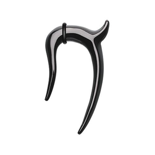 Black Fang Claw Ear Gauge Hanging Taper - 1 Pair