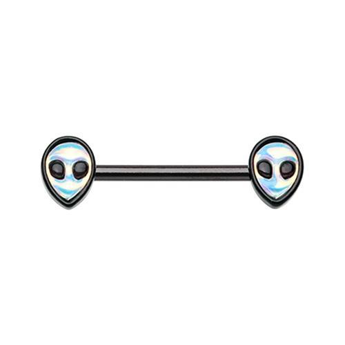 Black Out of this World Alien Nipple Barbell - 1 Piece