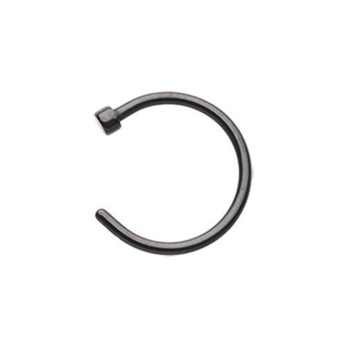 Black C-Shape Nose Hoop Ring