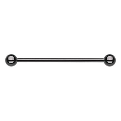 Black PVD Industrial Barbell - 1 Piece