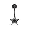 Black Star Prong Sparkle Belly Button Ring