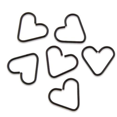 Black Heart Seamless Ring