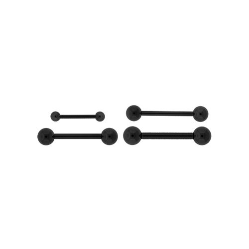 STRAIGHT BARBELL Black Line Externally Threaded Straight Barbells - 1 Piece -Rebel Bod-RebelBod
