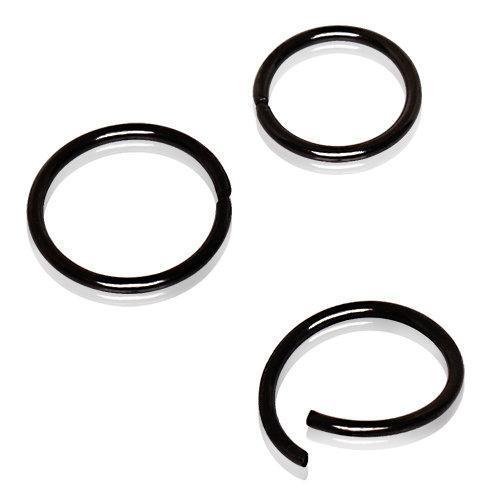 SEAMLESS RING Black PVD Plated Annealed Seamless Ring - 1 Piece -Rebel Bod-RebelBod