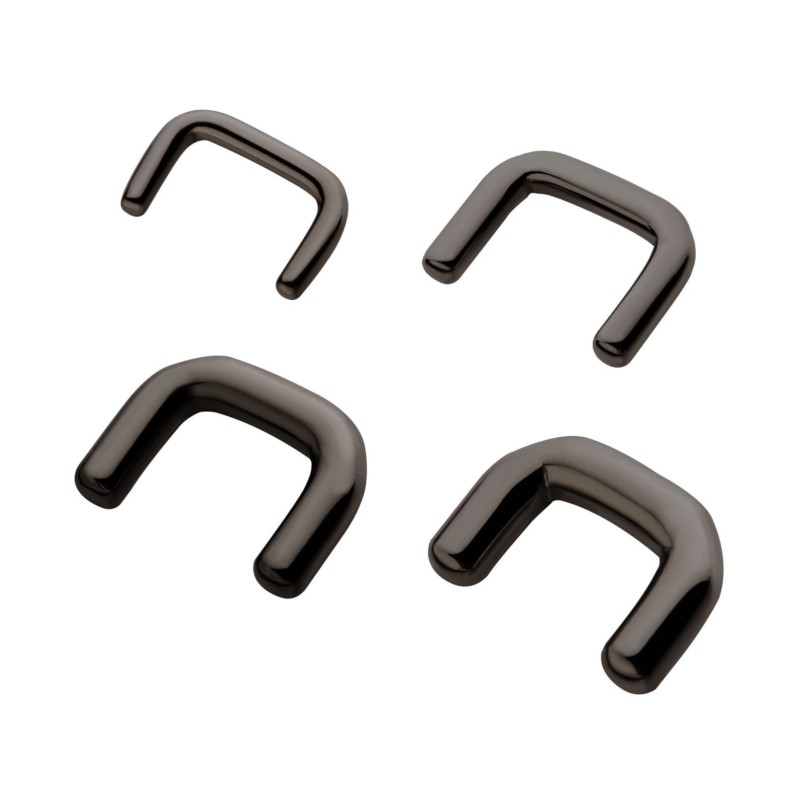 Black PVD Titanium Mini Staple Septum Retainer tipvdkseptu160 -Rebel Bod-RebelBod
