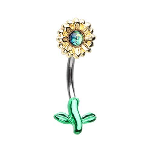 Sunflower on sale belly piercing