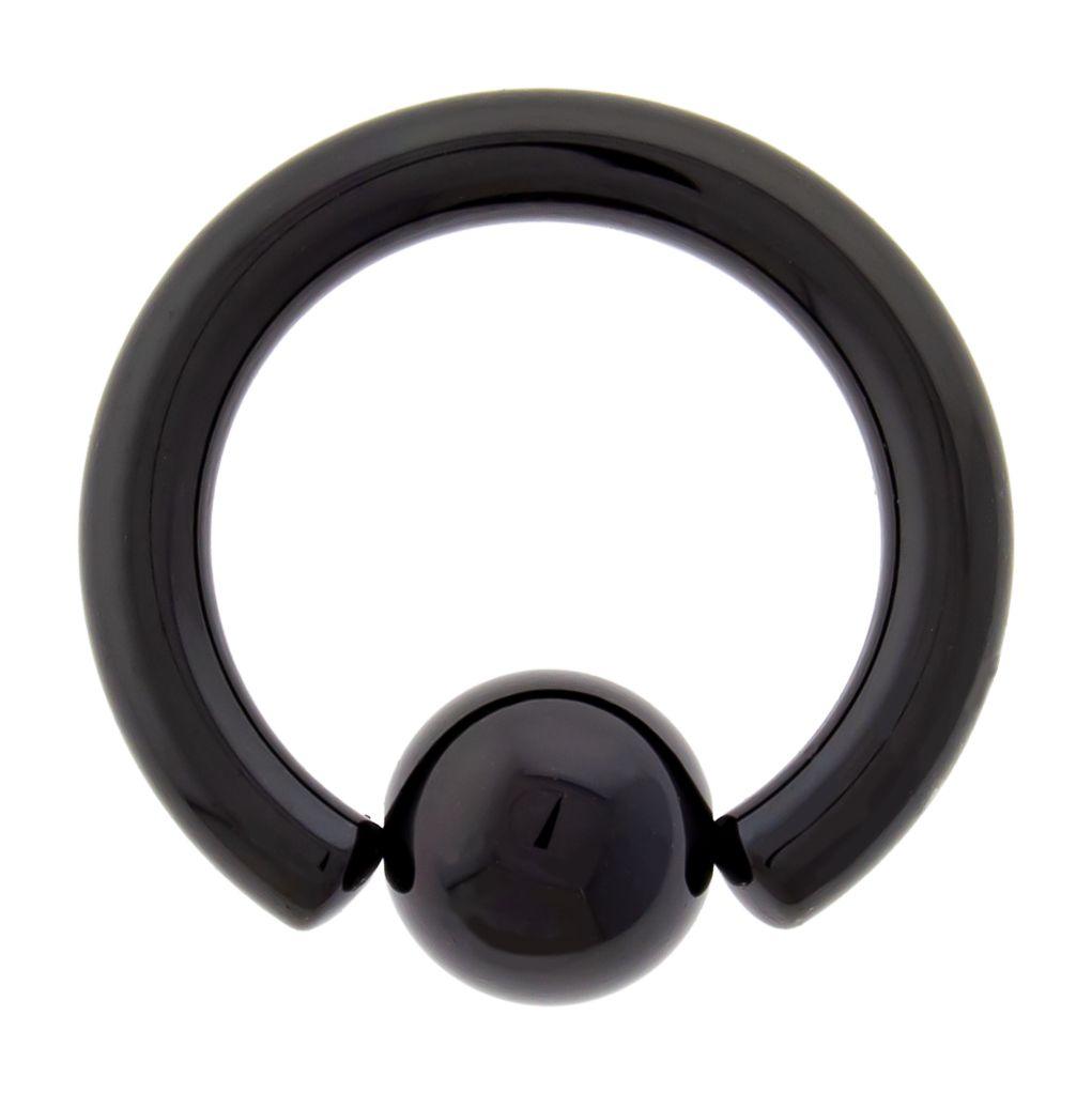 CAPTIVE BEAD RING Black Snap-Fit Captive Bead Rings - 1 Piece -Rebel Bod-RebelBod