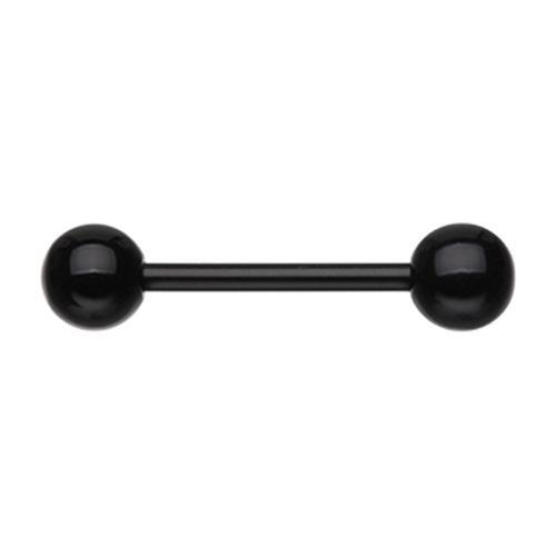 Black UV Acrylic Flexible Shaft Nipple Barbell - 1 Piece