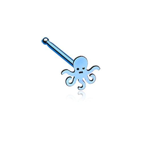 Blue Evil Octopus Nose Stud Ring