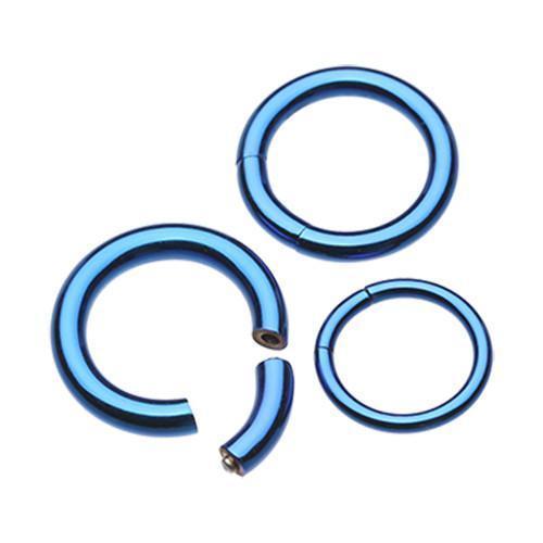 SEGMENT RING Blue Colorline PVD Segment Ring - 1 Piece -Rebel Bod-RebelBod