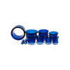 Tunnels - Single Flare Blue Single Flare Tunnels Borosilicate Glass - 1 Piece  #SPLT#2 -Rebel Bod-RebelBod