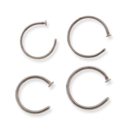 Nose Ring - C-Shaped Nose Ring Blue Titanium C-Shape Nose Hoops - 1 Piece - Special -Rebel Bod-RebelBod