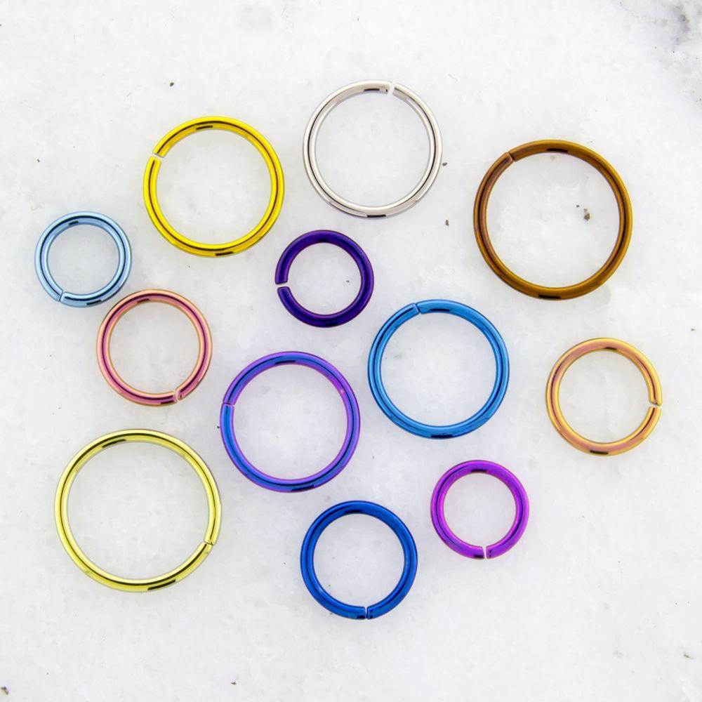 SEAMLESS RING Blue Titanium Seamless Ring -Rebel Bod-RebelBod