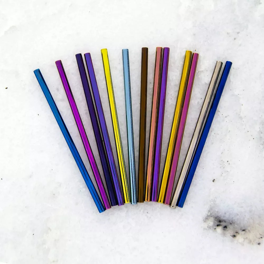 STRAIGHT BARBELL Blue Titanium Threadless Straight Barbell Post Only - 1 Piece - Special -Rebel Bod-RebelBod