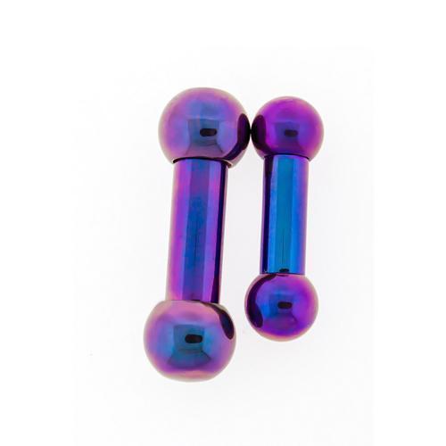 STRAIGHT BARBELL Blurple Internally Threaded Titanium Barbell - 1 Piece - Special -Rebel Bod-RebelBod