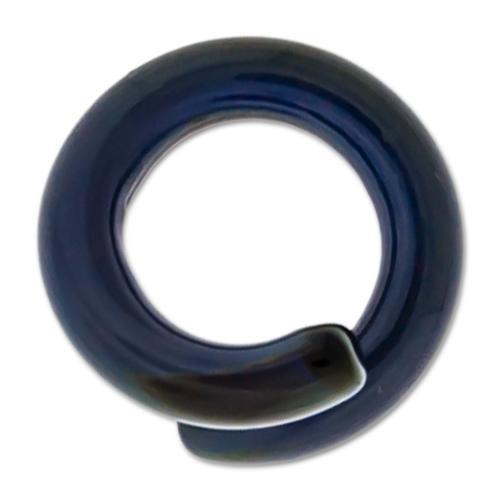 Borosilicate Glass Blue Thai Ring Ear Hanger - 1 Piece #SPLT#2