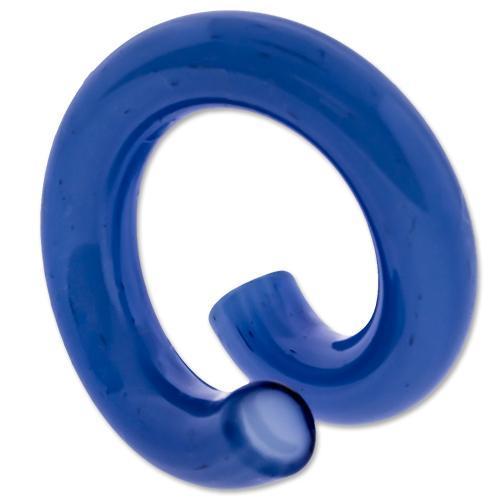 Borosilicate Glass Electric Blue Ring - 1 Piece #SPLT#2