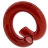 Borosilicate Glass Electric Red Ring - 1 Piece #SPLT#2