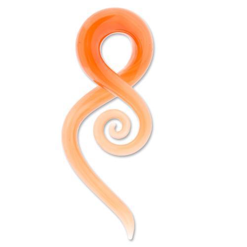 Borosilicate Glass Peach Squid - 1 Piece #SPLT#2