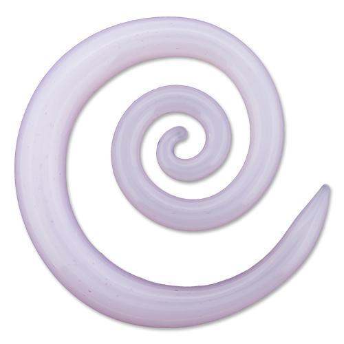 Glass Pink Tight Spiral - 1 Piece #SPLT#2