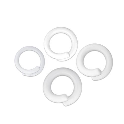 Borosilicate Glass White Ring Ear Hanger - 1 Piece #SPLT#2