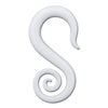 Borosilicate Glass White Seahorse Ear Hanger - 1 Piece #SPLT#2