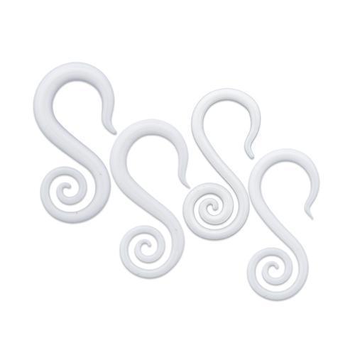 Borosilicate Glass White Seahorse Ear Hanger - 1 Piece #SPLT#2