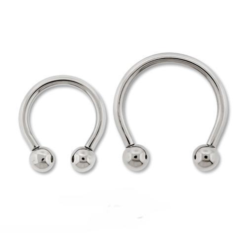 CIRCULAR BARBELL | HORSESHOE Bronze Internally Threaded Titanium Horseshoe Circular Barbell - 1 Piece - Special -Rebel Bod-RebelBod