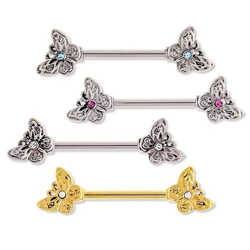 Butterfly Nipple Barbell - 1 Piece