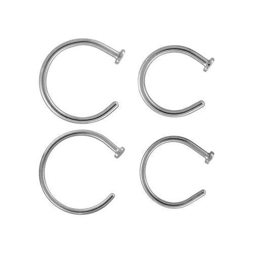 Nose Ring - C-Shaped Nose Ring C-shape Nose Hoop - 1 Piece #SPLT#6 -Rebel Bod-RebelBod