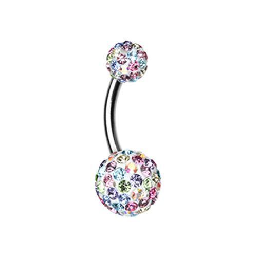 Candy Brilliant Sprinkles Multi-Sprinkle Dot Belly Button Ring