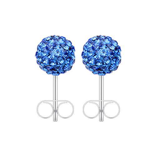 Capri Blue Multi-Sprinkle Dot Multi Gem Ball Ear Stud Earrings - 1 Pair