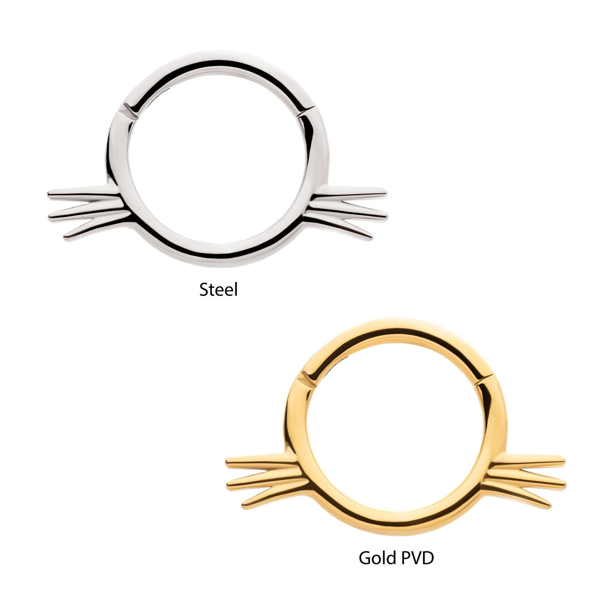 SEAMLESS CLICKER Cat Front Facing Hinged Segment Clicker sgrhj100-61 -Rebel Bod-RebelBod