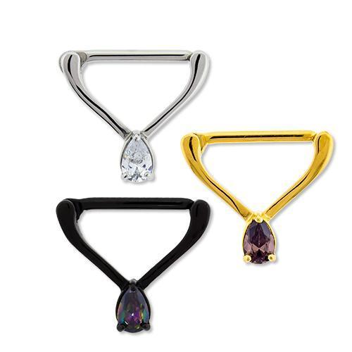 Chevron Nipple Clicker Tear Drop - 1 Piece