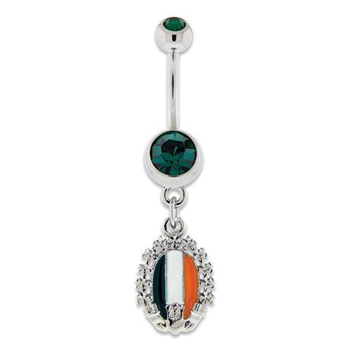 Claddah Belly Ring IrelFlag - 1 Piece