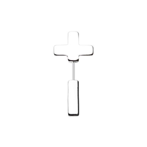 Classic Cross Fake Taper Earring - 1 Pair