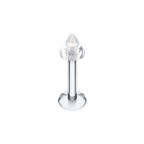 Clear UV Acrylic Spike Top Labret