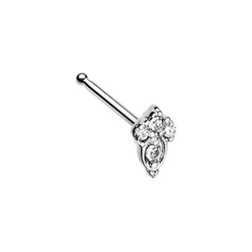 Clear Elegant Victorian Nose Stud Ring