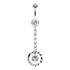 Clear Eternity Gem Sparkle Belly Button Ring