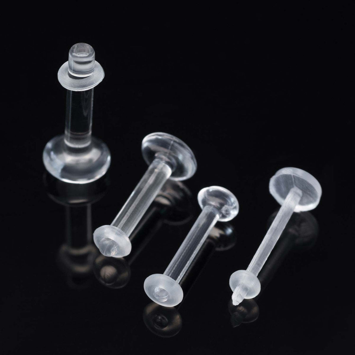  DBella Clear Labret Retainer, Acrylic Plastic