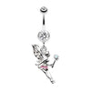 Clear Magical Fairy Belly Button Ring