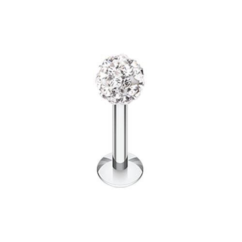 Clear Multi-Sprinkle Dot Multi Gem Ball Labret