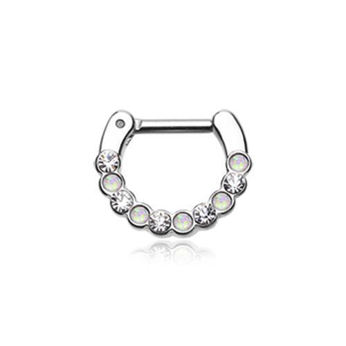 Clear Opal Paradigm Septum Clicker / Daith Clicker - 1 Piece