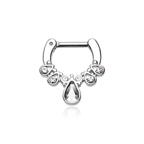 Clear Radiant Kao Septum Clicker / Daith Clicker - 1 Piece