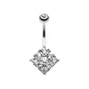 Clear Sparkle Overload Belly Button Ring