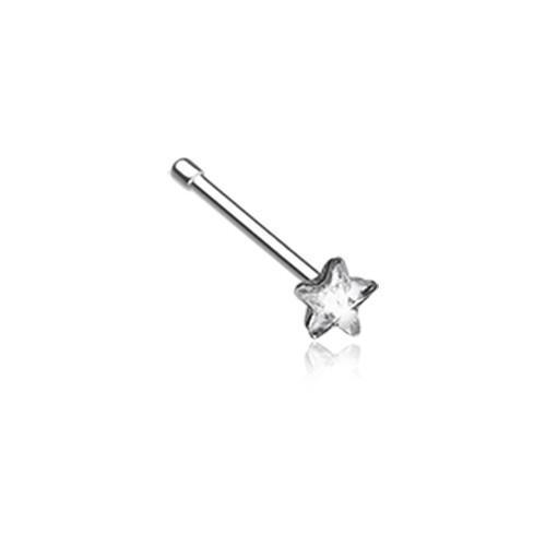 Clear Star Sparkle Nose Stud Ring